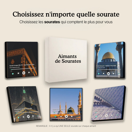 Aimants Sourates™ – Un aimant de réfrigérateur qui joue le Coran
